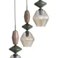 ZEN NEW BROWN FUSO COGNAC LAMPA WISZĄCA 3XE14 KOŁO - 11867