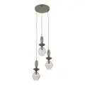 ZEN NEW BROWN FUSO COGNAC LAMPA WISZĄCA 3XE14 KOŁO - 11867