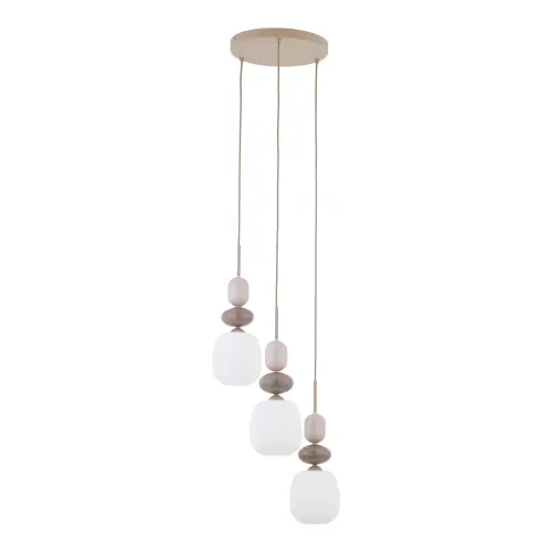 ZEN SABIA BOTTI WHITE LAMPA WISZĄCA 3XE14 KOŁO - 11872