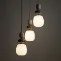 ZEN SABIA BOTTI WHITE LAMPA WISZĄCA 3XE14 KOŁO - 11872