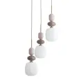ZEN SABIA BOTTI WHITE LAMPA WISZĄCA 3XE14 KOŁO - 11872