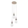 ZEN SABIA BOTTI WHITE LAMPA WISZĄCA 3XE14 KOŁO - 11872