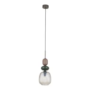 ZEN NEW BROWN BOTTI COGNAC LAMPA WISZĄCA 1XE14 - 11875