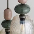 ZEN NEW BROWN BOTTI COGNAC LAMPA WISZĄCA 3XE14 KOŁO - 11877