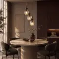ZEN NEW BROWN BOTTI COGNAC LAMPA WISZĄCA 3XE14 KOŁO - 11877