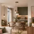 ZEN NEW BROWN BOTTI COGNAC LAMPA WISZĄCA 3XE14 KOŁO - 11877