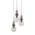 ZEN NEW BROWN BOTTI COGNAC LAMPA WISZĄCA 3XE14 KOŁO - 11877