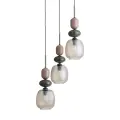 ZEN NEW BROWN BOTTI COGNAC LAMPA WISZĄCA 3XE14 KOŁO - 11877