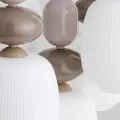 ZEN SABIA BOTTI WHITE LAMPA WISZĄCA 5XE14 KOŁO - 11874