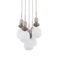 ZEN SABIA BOTTI WHITE LAMPA WISZĄCA 5XE14 KOŁO - 11874