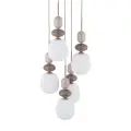 ZEN SABIA BOTTI WHITE LAMPA WISZĄCA 5XE14 KOŁO - 11874