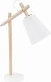 Lampa biurkowa z drewnem regulowana, elegancka lampa z serii VAIO WHITE do biura 667 TK Lighting