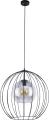 Lampa wisząca z podwójnym kloszem, zewnętrznym drucianym i wewnętrznym szklanym - do loftowych wnętrz 1xE27 UNIVERSO 2552 TK Lighting