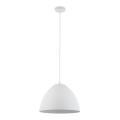 Minimalistyczna lampa wisząca FARO z białym metalowym kloszem do domowych wnętrz 3192 TK Lighting