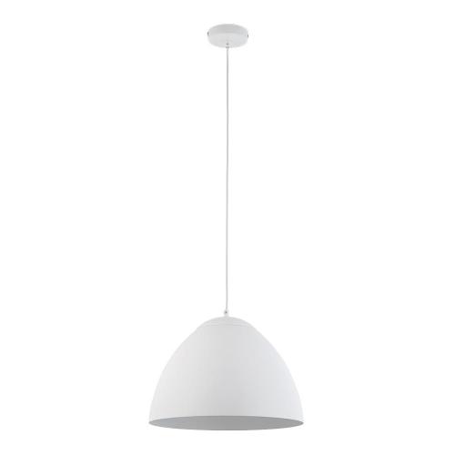 Minimalistyczna lampa wisząca FARO z białym metalowym kloszem do domowych wnętrz 3192 TK Lighting