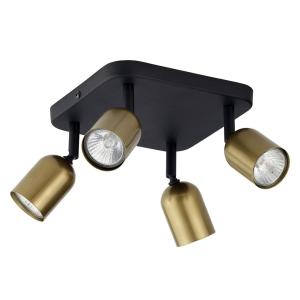 Nowoczesny czarny plafon z kolekcji TOP z ruchomymi spotami GU10 w minimalistycznym stylu 3307 TK Lighting