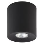Czarna lampa punktowa, spot natynkowy na gwint GU10 do salonu, przedpokoju ORION BLACK - 3239