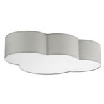 Szara lampa sufitowa w kształcie chmurki do pokoju dziecięcego 4xE27 CLOUD - 3145