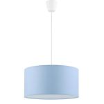 Biało-niebieska lampa wisząca z niebieskim abażurem Ø40cm do pokoju dziecięcego RONDO KIDS 1xE27 - 3232