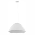 Biała lampa wisząca z metalowym kloszem w kształcie kopuły Ø50cm FARO NEW WHITE 1xE27 - 6003