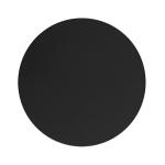 Dekoracyjny, czarny płaski kinkiet w kształcie koła Ø30cm do sypialni LUNA NEW BLACK - 6013
