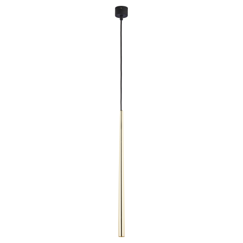 Lampa wisząca z pojedynczym kloszem, długą złotą rurką PIANO GOLD 6419 1xG9 TK Lighting