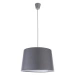 Szara lampa wisząca z grafitowym abażurem Ø45cm do nowoczesnego salonu 1xE27 MAJA - 1881