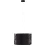 Elegancka, czarno-złota lampa wisząca z abażurem Ø50cm do nowoczesnego salonu TERCINO BLACK 3xE27 - 6192