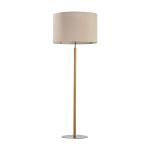 Klasyczna lampa podłogowa z abażurem z lnu do salonu Ø50cm DEVA NATURE 1xE27 - 5199