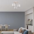 Lampa wisząca z trzema abażurami zawieszonymi na trzech drewnianych ramionach ALBERO 6556 3xE27 TK Lighting