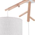 Lampa wisząca z trzema abażurami zawieszonymi na trzech drewnianych ramionach ALBERO 6556 3xE27 TK Lighting