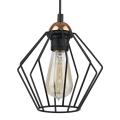 Lampa wisząca z drucianym kloszem o geometrycznym kształcie do salonu 1xE27 GALAXY 1642 TK Lighting