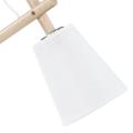 Lampa biurkowa z drewnem regulowana, elegancka lampa z serii VAIO WHITE do biura 667 TK Lighting