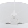 Biała, stylowa lampa wisząca w nowoczesnym stylu do jadalni Ø30cm RONDO WHITE 1xE27 3460 TK Lighting
