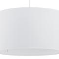 Biała, stylowa lampa wisząca w nowoczesnym stylu do jadalni Ø30cm RONDO WHITE 1xE27 3460 TK Lighting