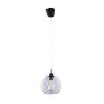 Szklana lampa wisząca z otwartym, kulistym kloszem do jadalni CUBUS 1xE27 - 6080