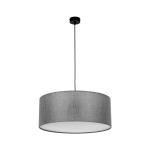 Szaro-grafitowa lampa wisząca w klasycznym wydaniu do salonu EARTH 3xE27 - 4654