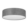 Lampa sufitowa z klasycznym abażurem szaro-grafitowym Ø60cm EARTH 4661 4xE27 TK Lighting