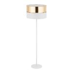 Biało-złota lampa podłogowa w stylu glamour wys. 159cm, idealna do salonu HILTON WHITE/GOLD 1xE27 - 5074