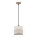 Lampa wisząca z niedużym Ø20cm abażurem do wnętrz w stylu scandic-eco ECO 5770 1xE27 TK Lighting
