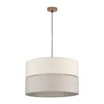 Lampa wisząca z Ø50cm z szaro-beżowym abażurem do jadalni nad stół ECO 3xE27 - 5773