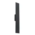 Czarny, podłużny prostokątny kinkiet do sypialni NAVI BLACK 2xG9 - 4753