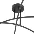 6-punktowa, czarna lampa sufitowa w stylu loftowym do salonu HELIX BLACK 4679 4xE27 TK Lighting