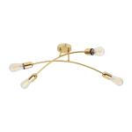 4-punktowa, złota lampa sufitowa bez kloszy do sypialni w stylu glamour HELIX GOLD 4xE27 - 4688
