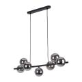 Lampa wisząca w stylu glamour 7-punktowa do salonu, szklane grafitowe klosze ESTERA 5666 7xG9 TK Lighting