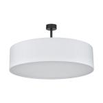 Lampa sufitowa czarno-biała Ø60cm do minimalistycznej jadalni lub sypialni 4xE27 RONDO WHITE - 4242