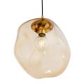 Lampa sufitowa SOL elegancki żyrandol z nieregularnym kloszem w kolorze bursztynu 4261 TK Lighting