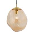 Lampa sufitowa SOL elegancki żyrandol z nieregularnym kloszem w kolorze bursztynu 4261 TK Lighting