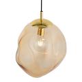 Lampa sufitowa SOL elegancki żyrandol z nieregularnym kloszem w kolorze bursztynu 4261 TK Lighting