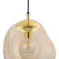 Lampa sufitowa SOL elegancki żyrandol z nieregularnym kloszem w kolorze bursztynu 4261 TK Lighting